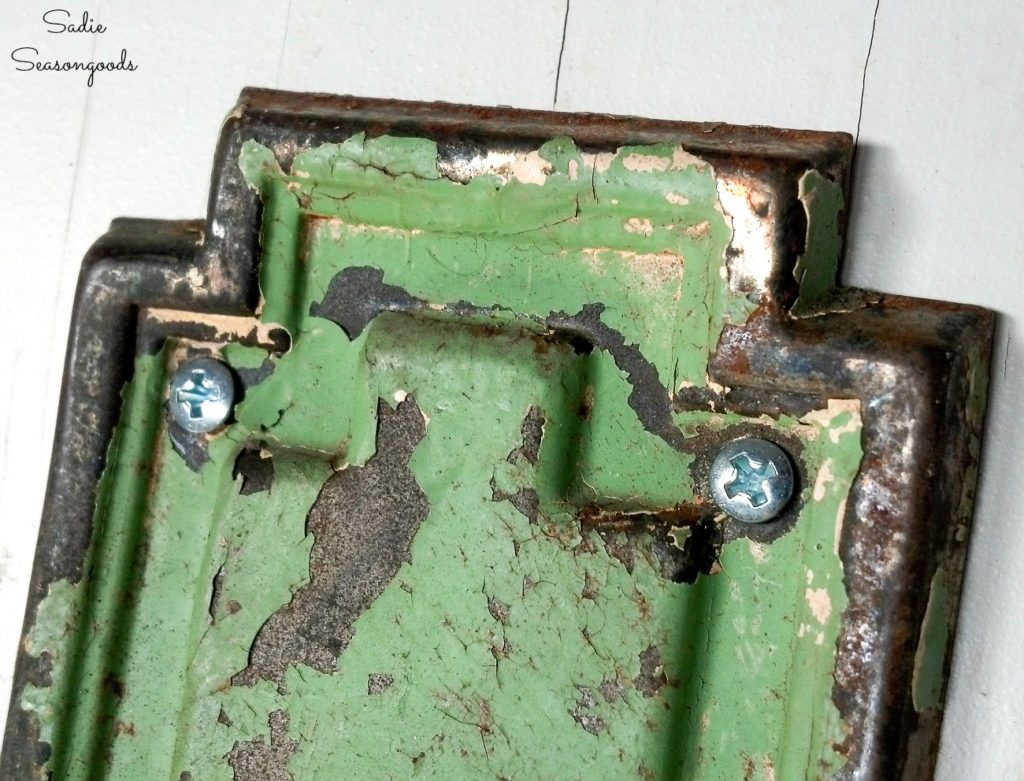 Keyhole Covers or Vintage Hardware as Entryway Wall Decor