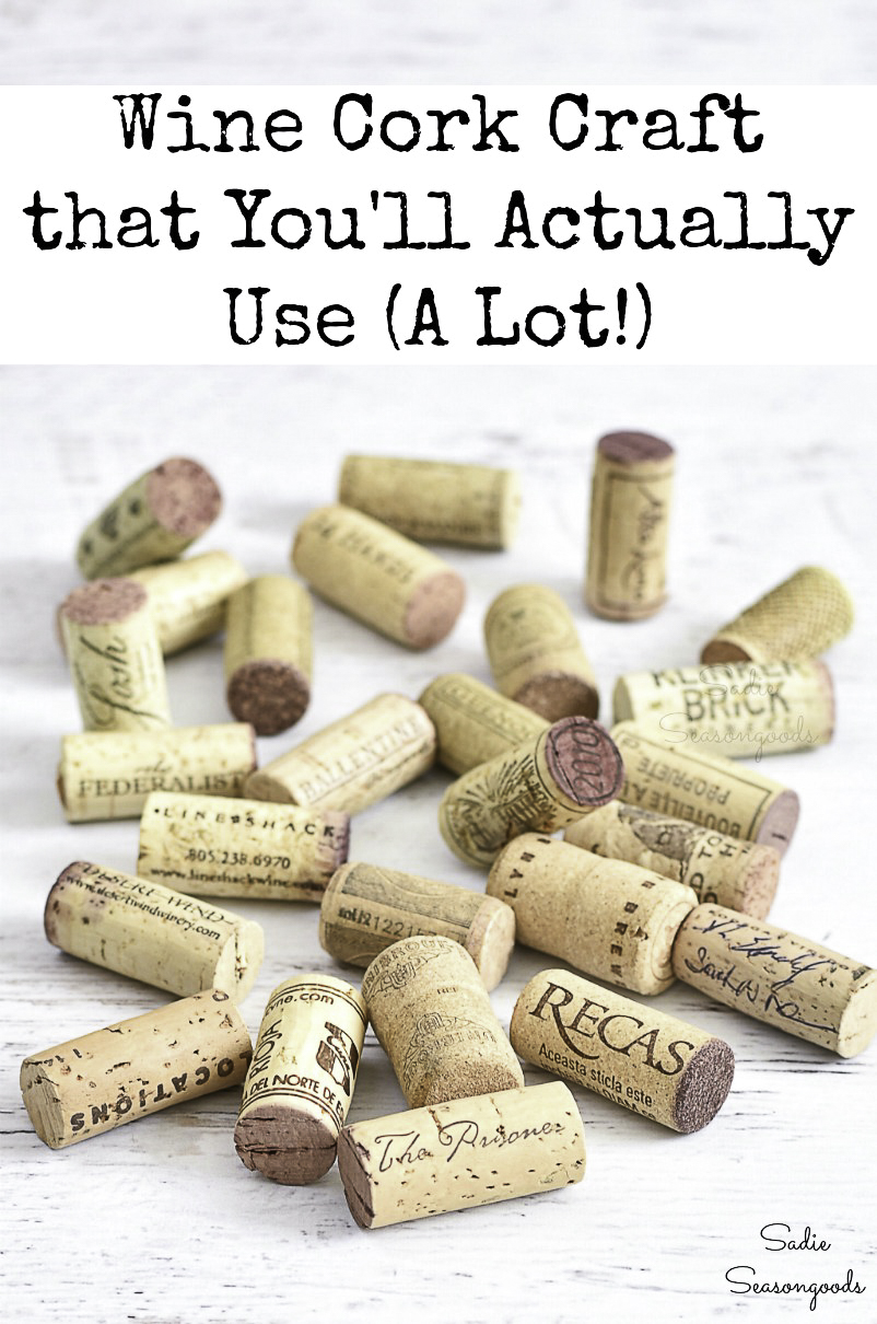Wine cork craft ideas and cork craft project that you use in the kitchen