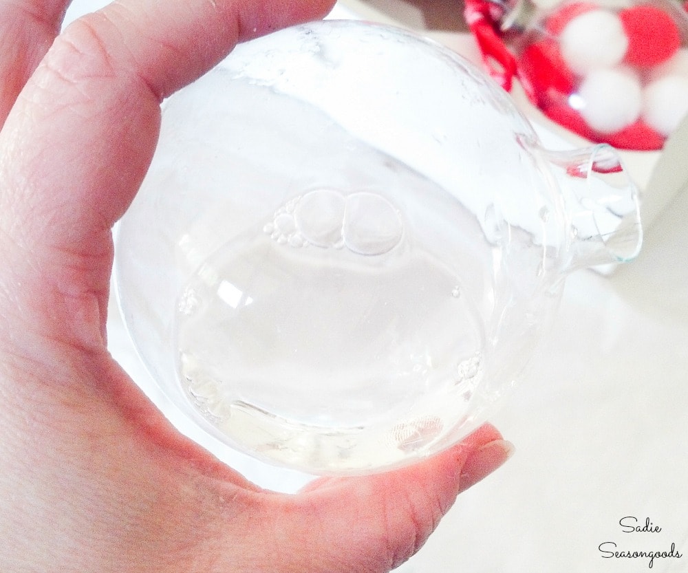 Clear ornament ideas with Pledge floor cleaner