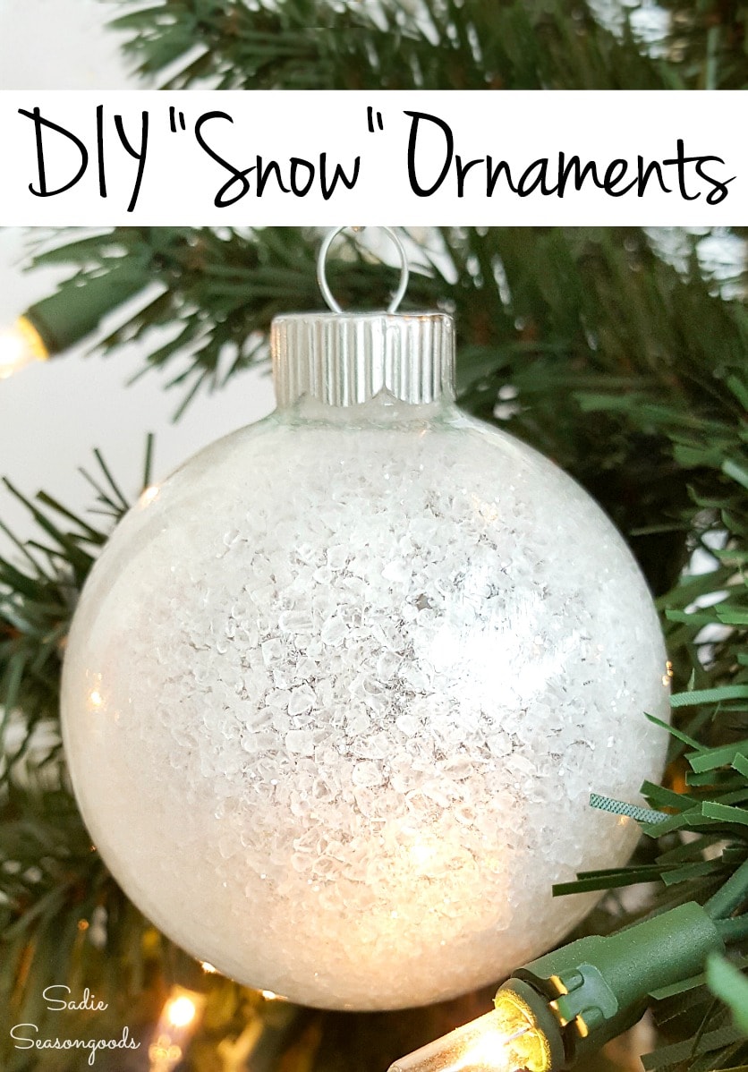 Snowball ornaments for the Christmas tree