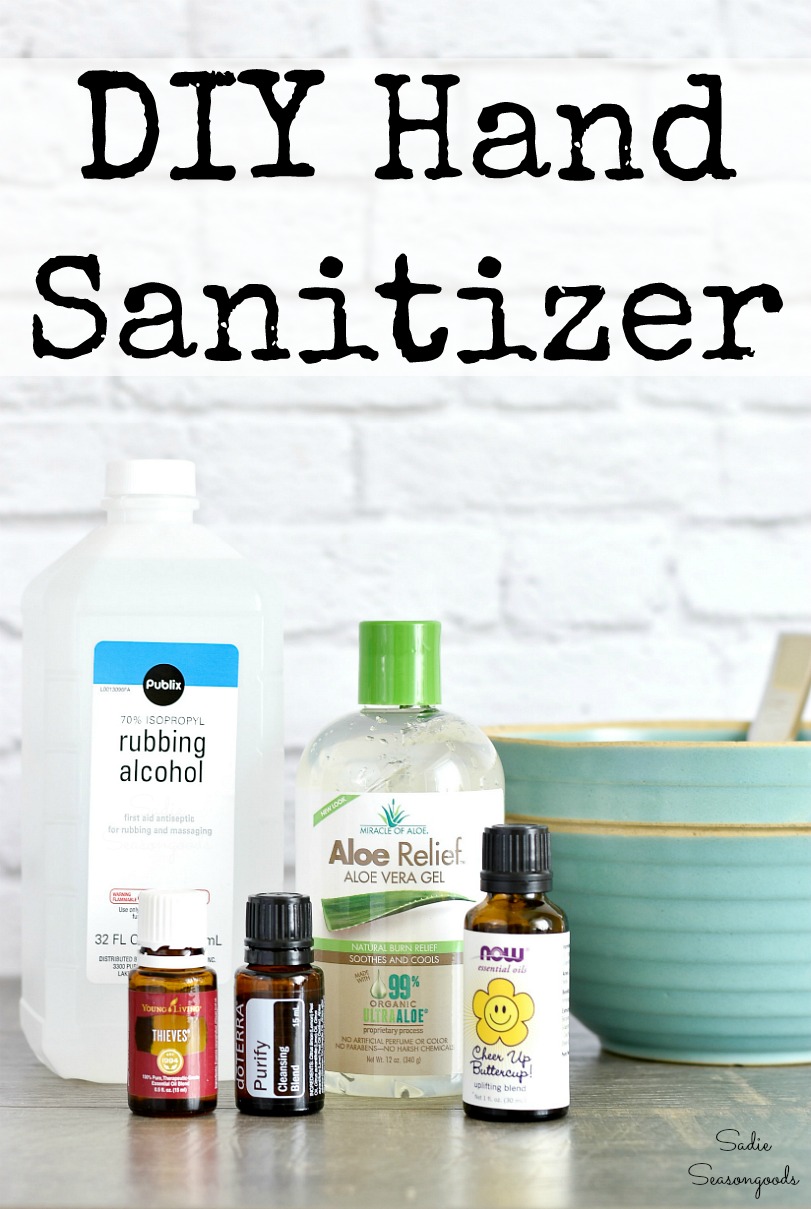 Emergency prepping with DIY hand sanitizer that uses rubbing alcohol