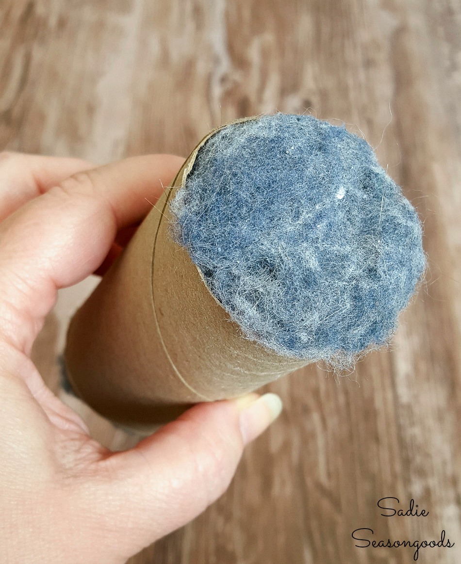 Uses for dryer lint as homemade firelighters