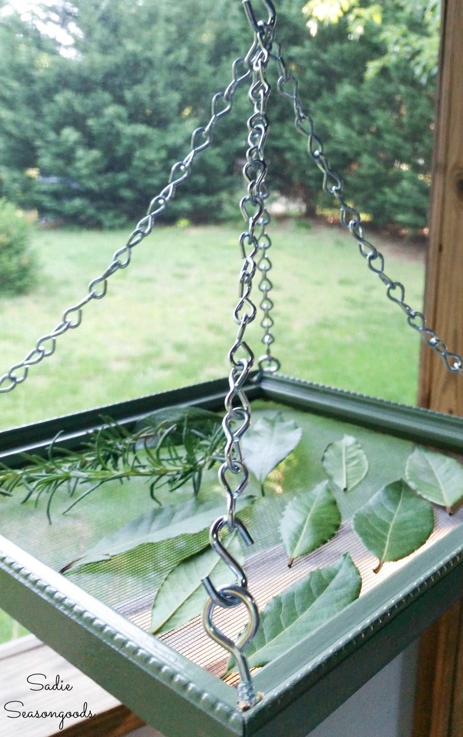 Beautiful DIY Herb Drying Rack For Drying Herbs