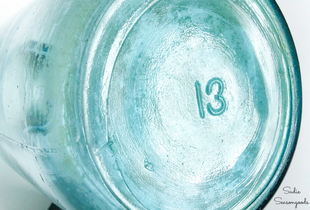 Rare mason jars are lucky 13 jars