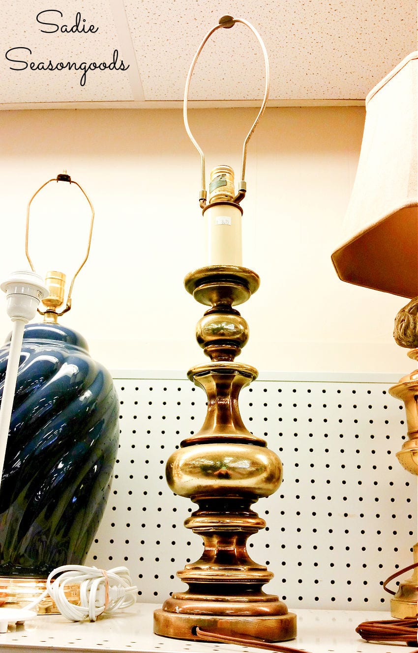 vintage brass lamp