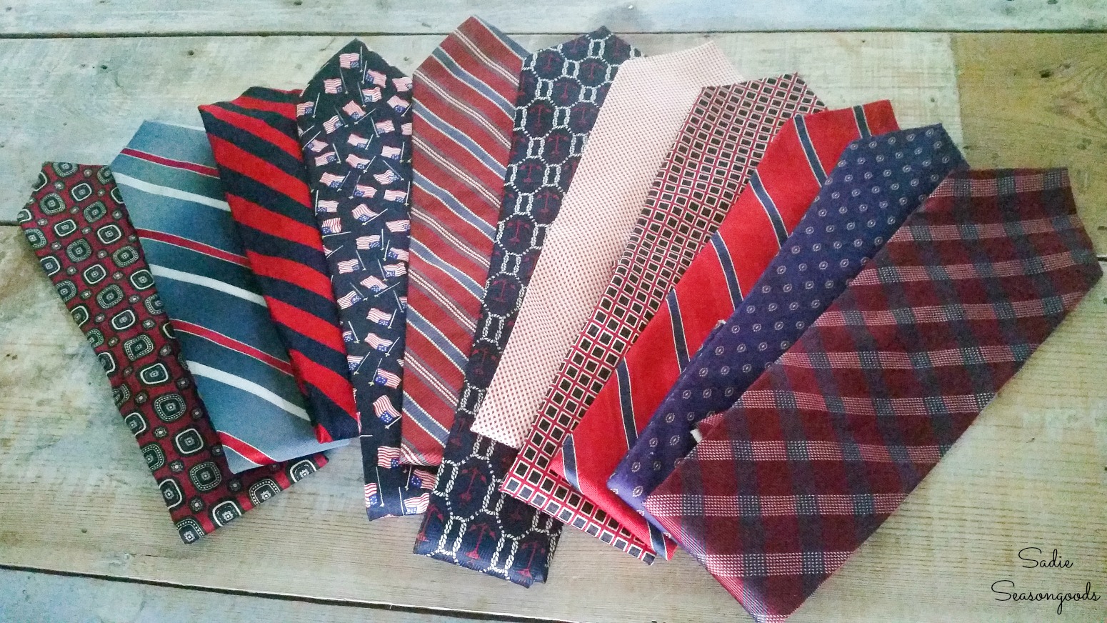Cheap neckties and novelty ties from the thrift store