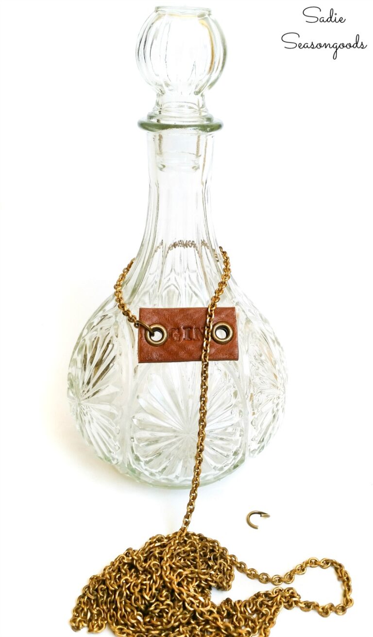 How to Make Decanter Labels from a Leather Belt