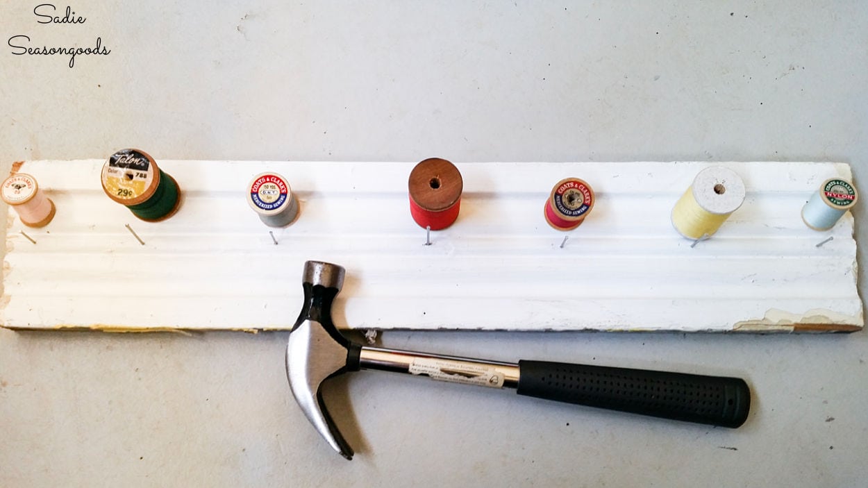 making a diy necklace display