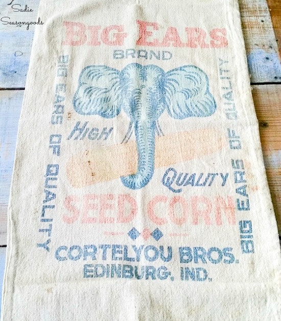 Vintage feed sack