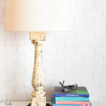 upcycled architectural salvage as a farmhouse lamp
