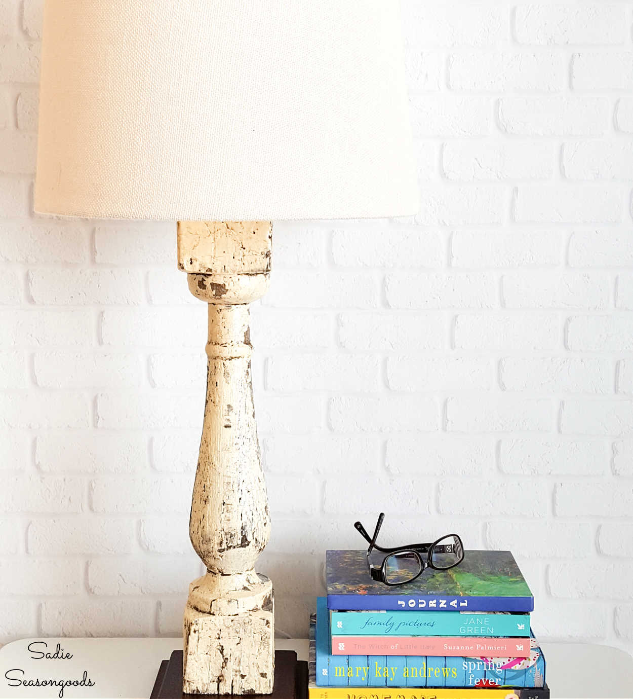 upcycled architectural salvage as a farmhouse lamp