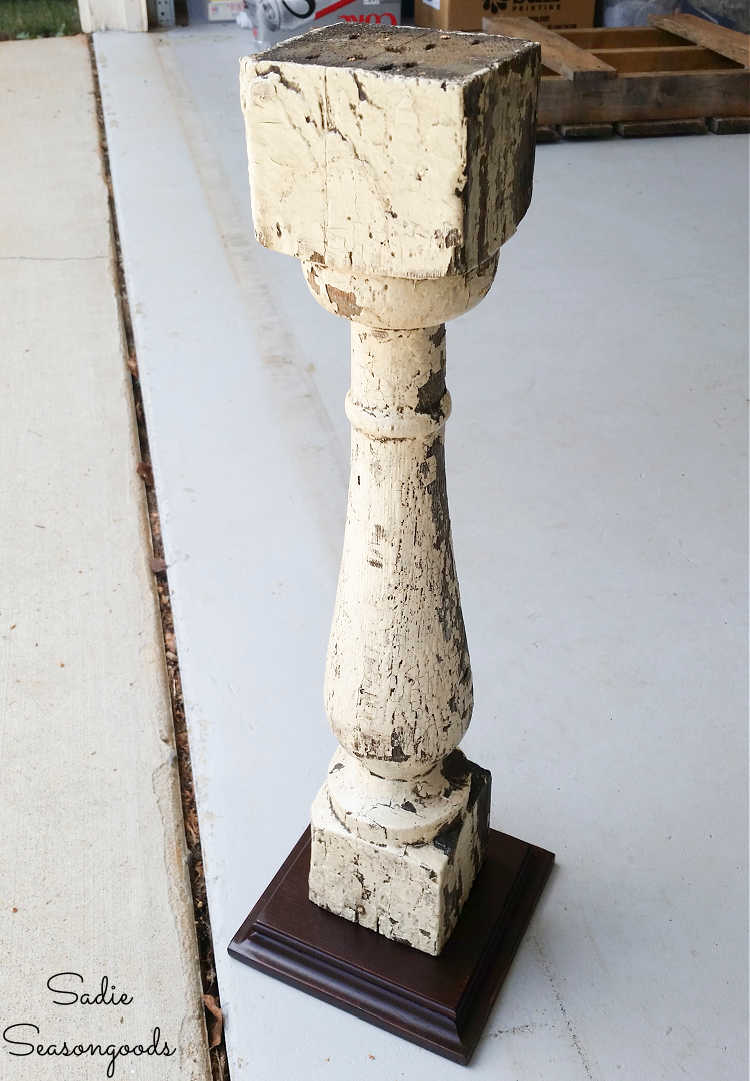 diy lamp from architectural salvage