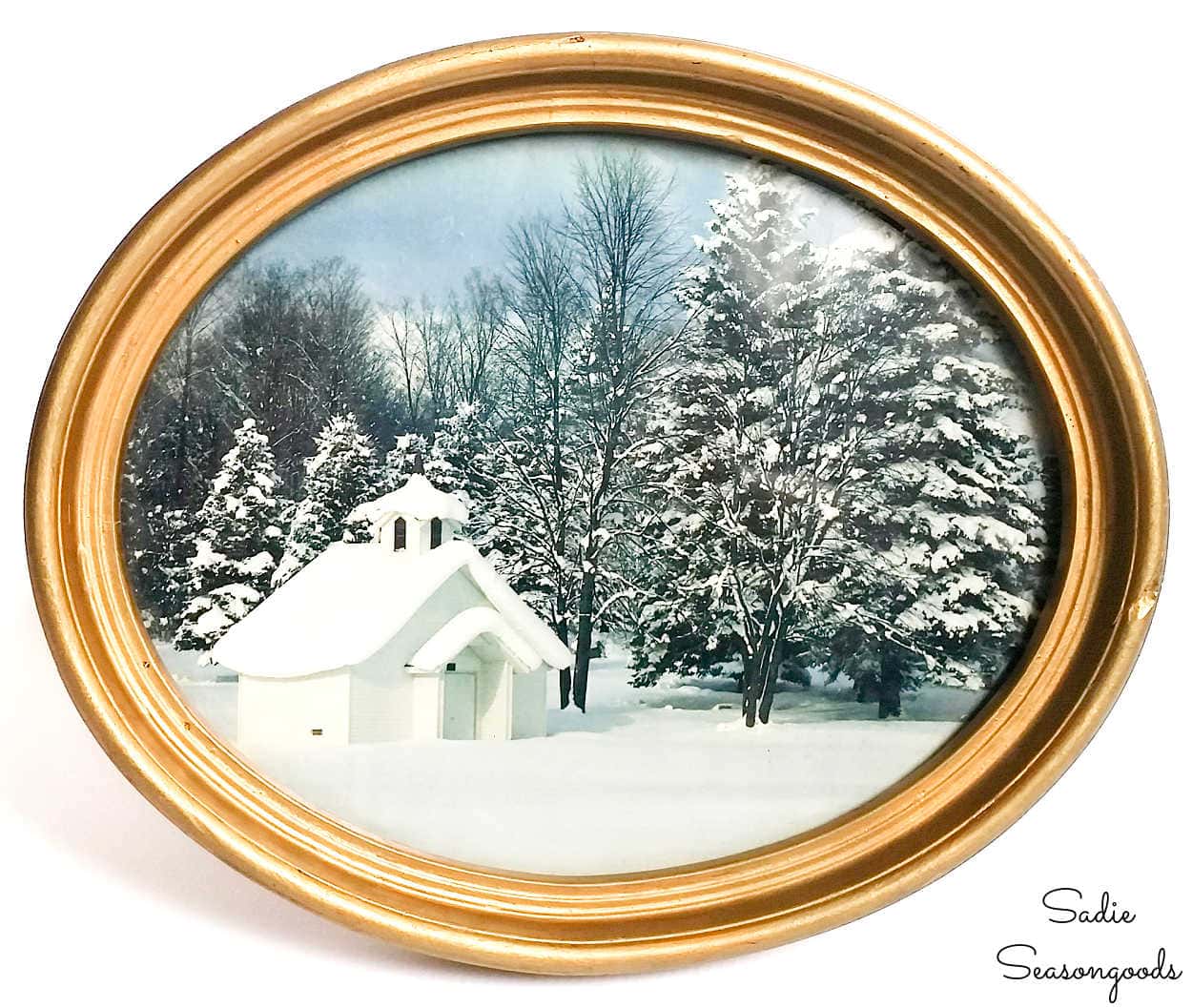 antique oval picture frame