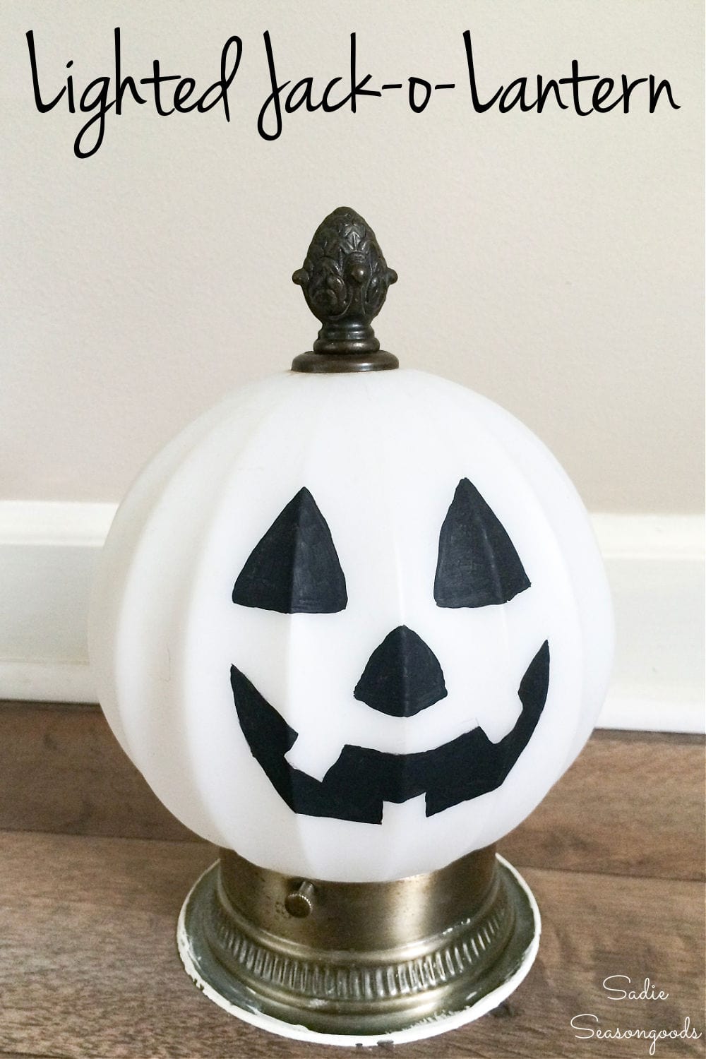 lighted jack o lantern and light up pumpkin