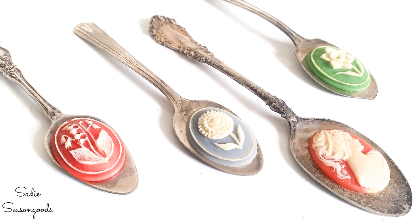 Vintage cameos for a spoon necklace