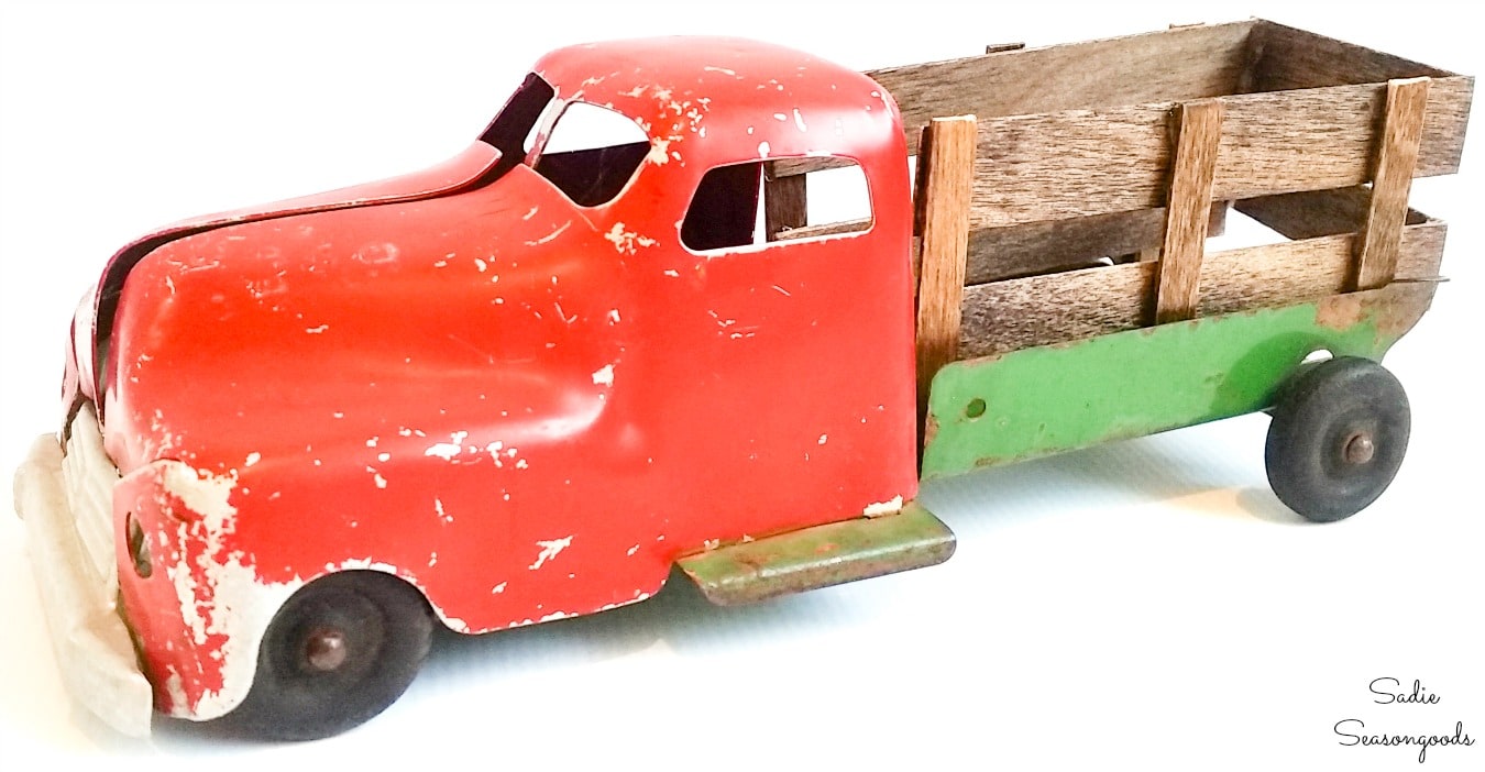 Little red truck decor