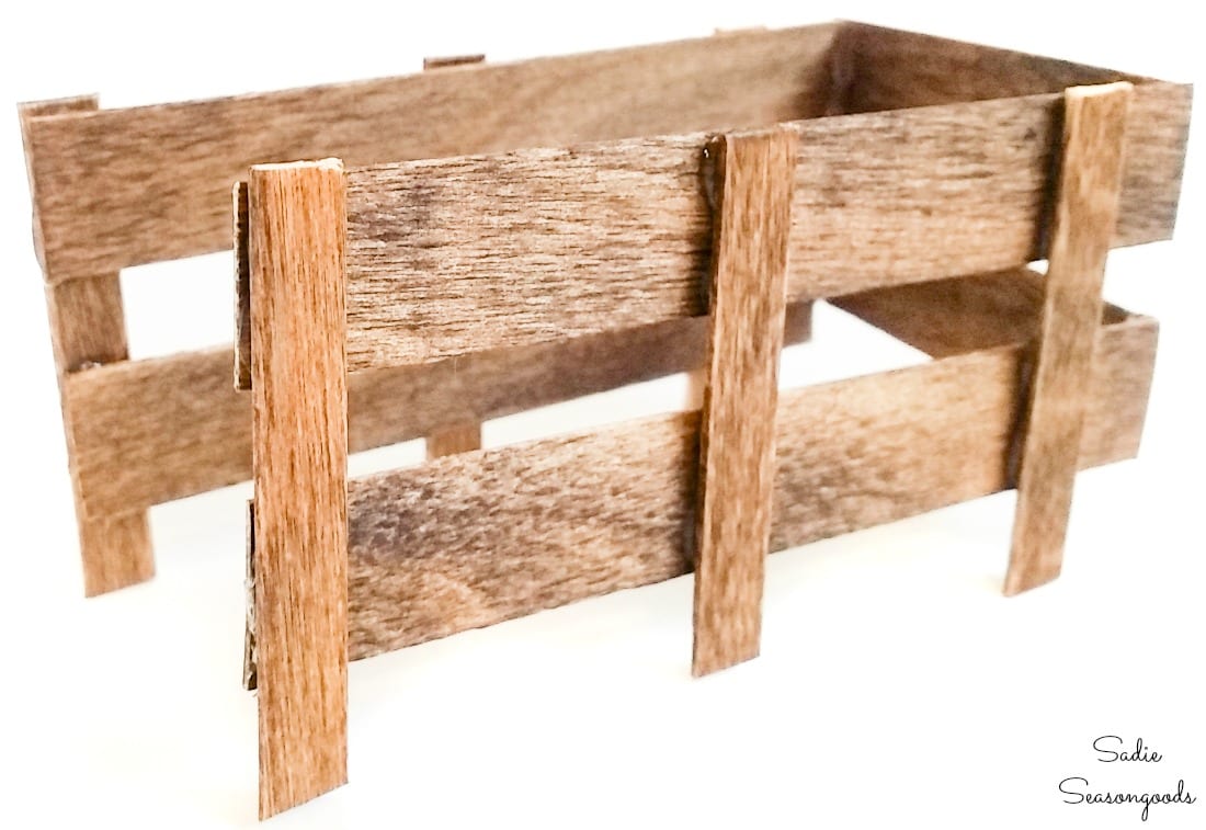 Truck side rails from popsicle sticks