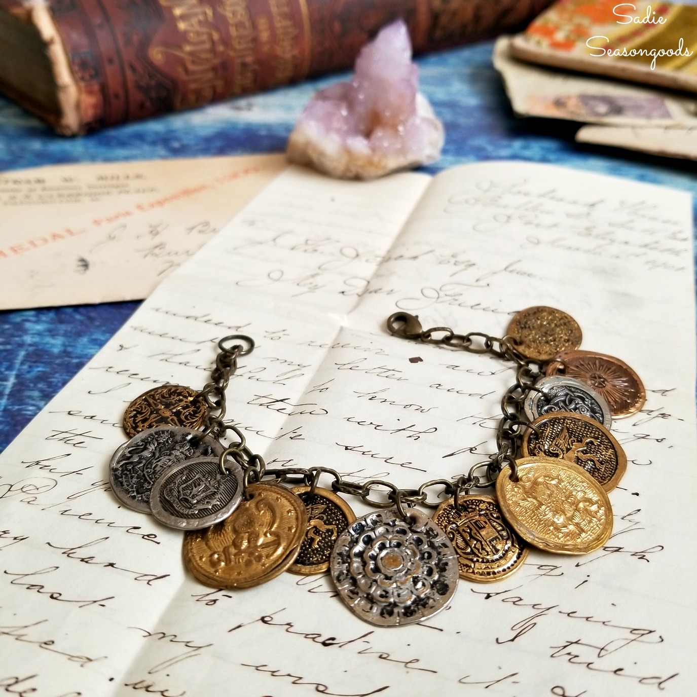 Making Coin Jewelry / Boho Jewelry from Metal Buttons