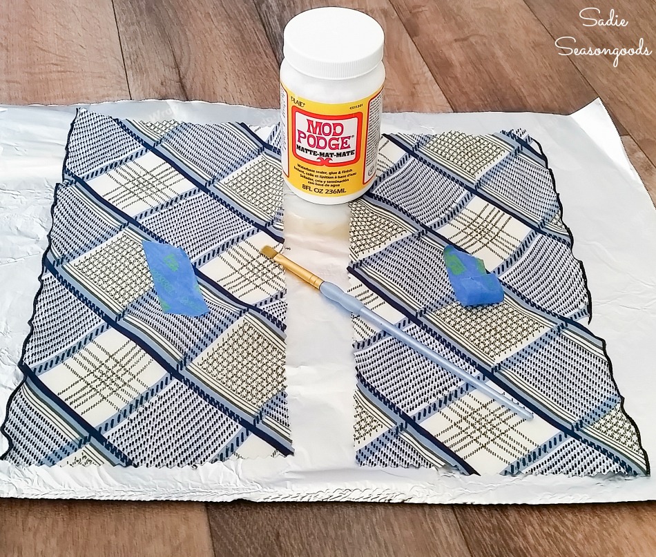 Upcycling a vintage scarf to create the stress relief products