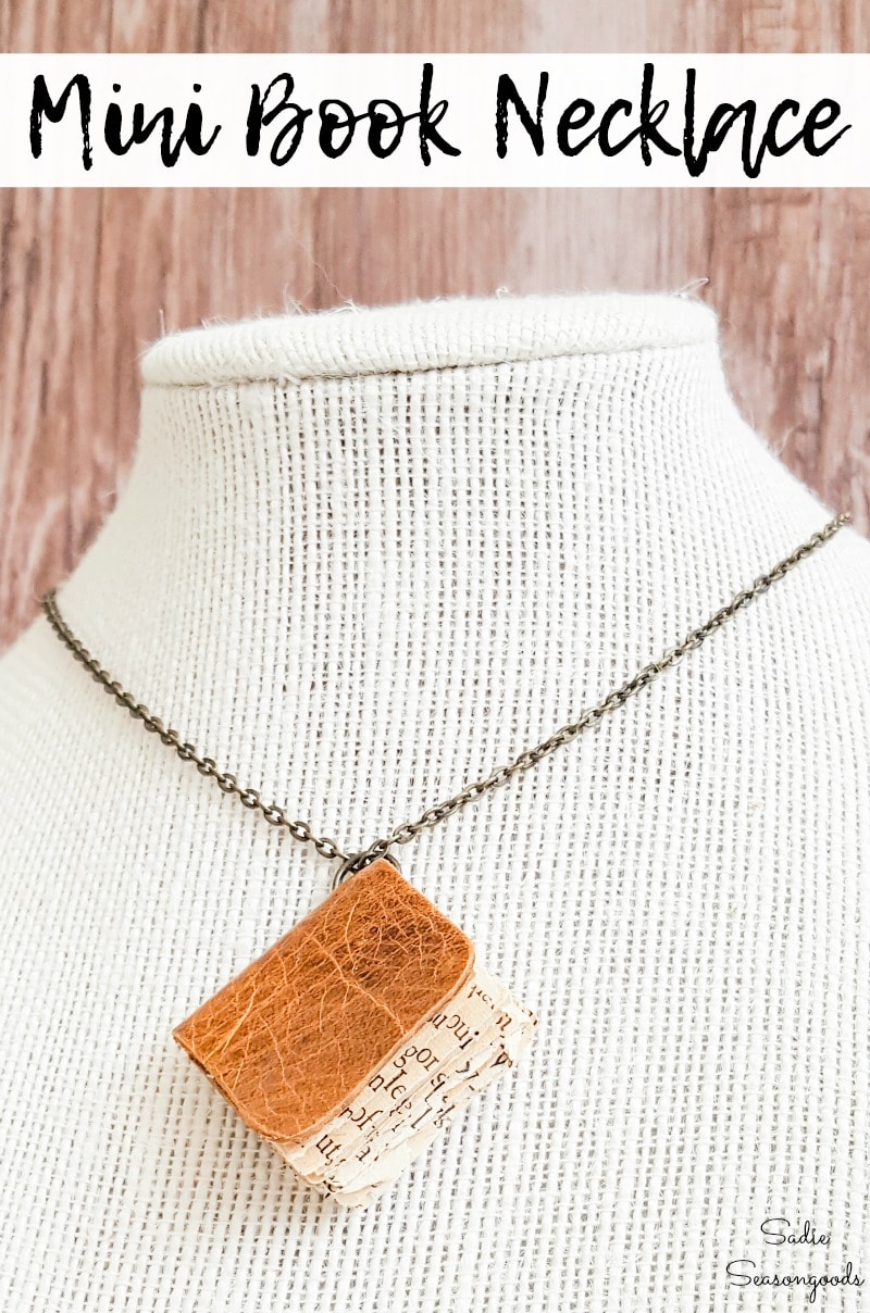 how to make a book necklace