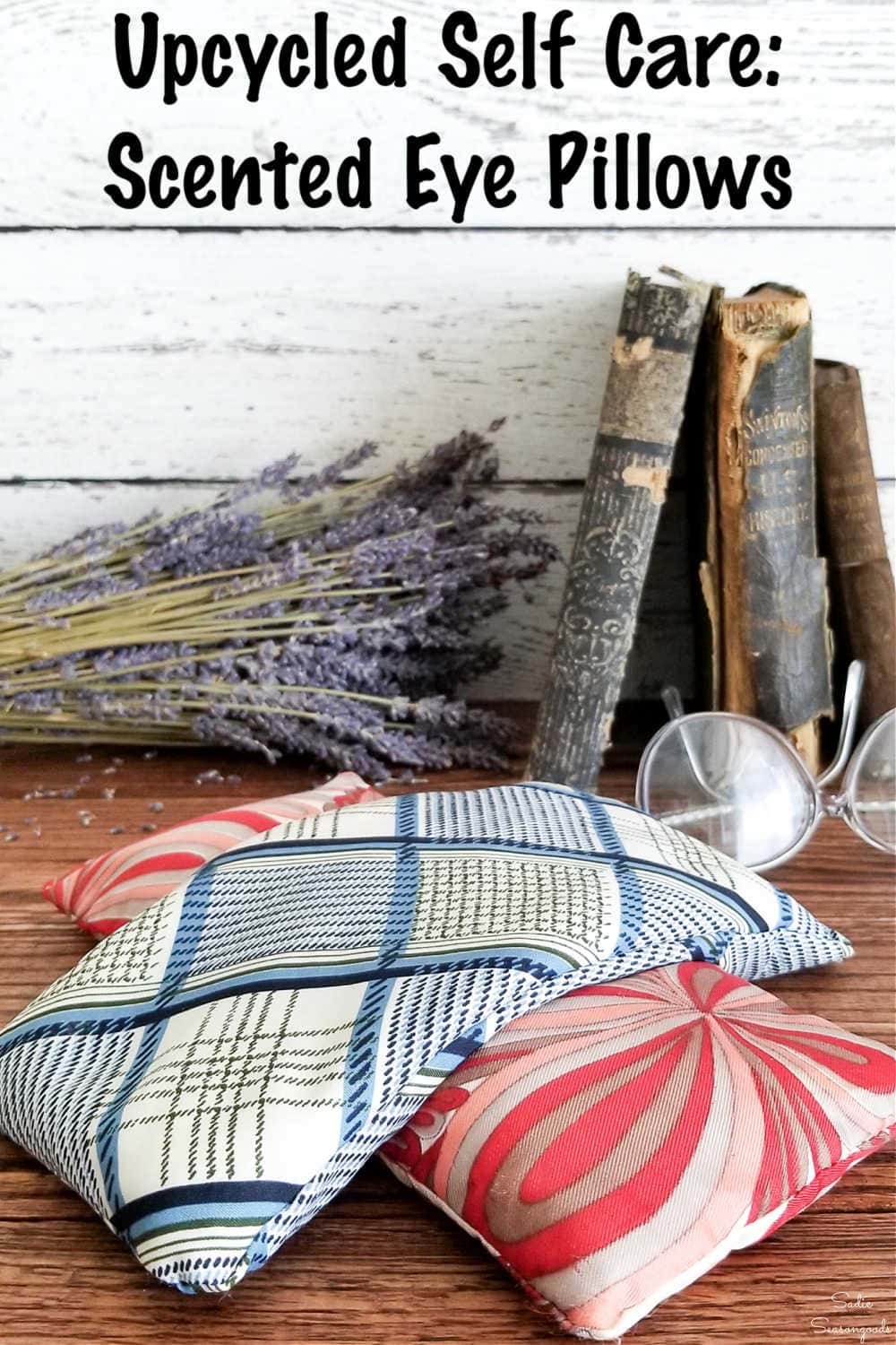 diy self care with scented eye pillows