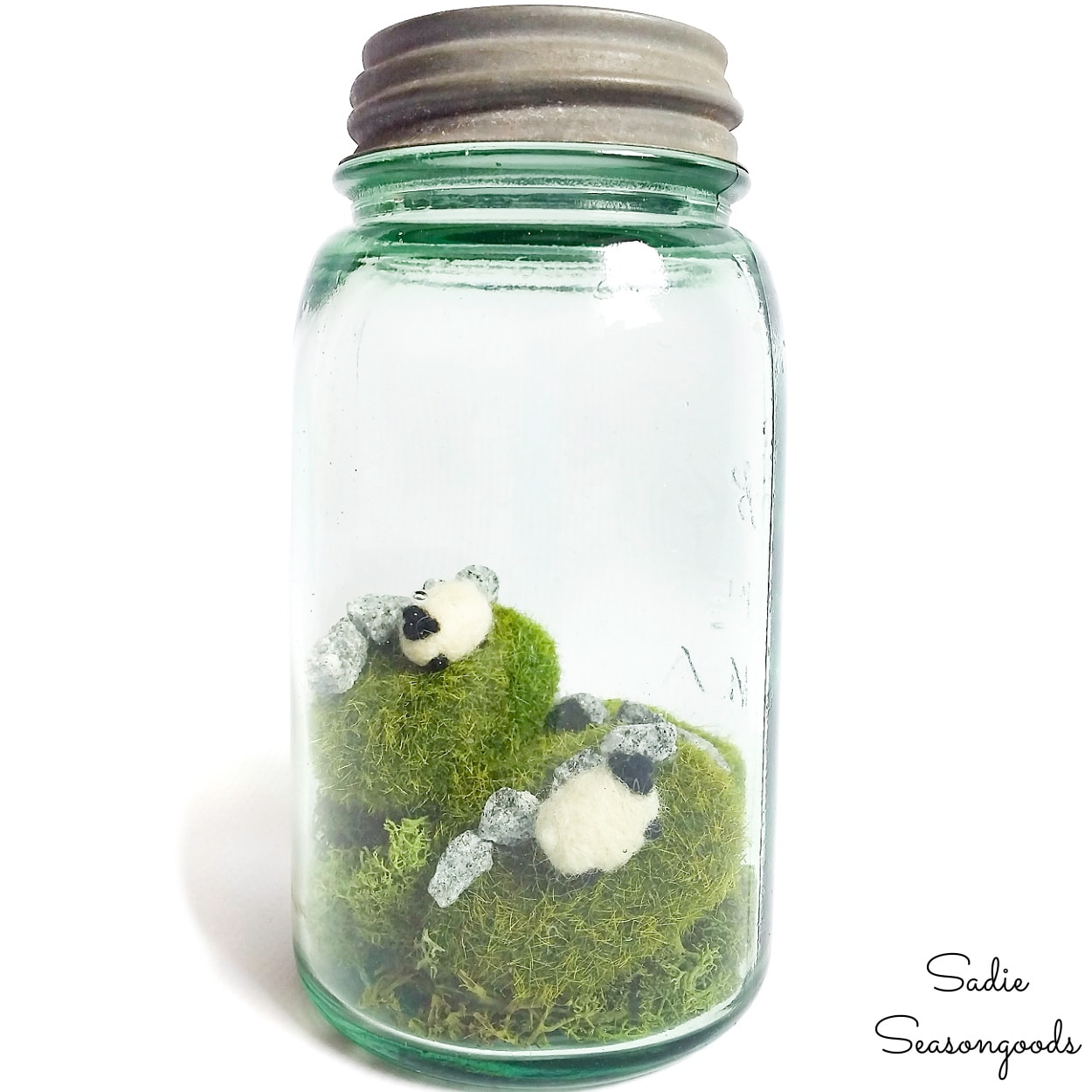 Irish decor in a mason jar for St. Patrick's Day