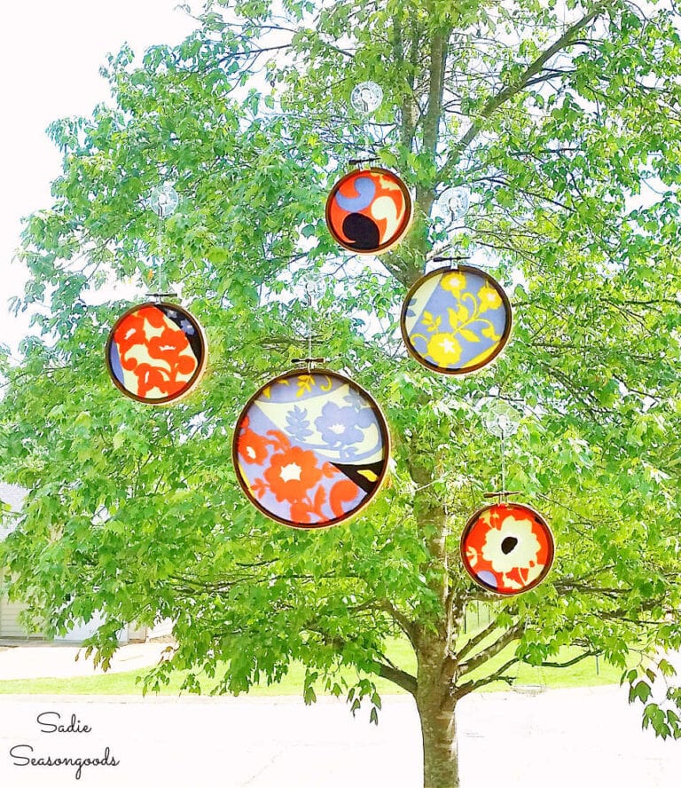 DIY Suncatchers to Hang in Your Window from Vintage Scarves