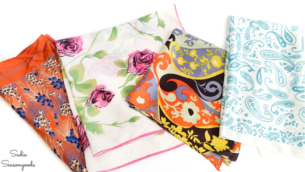 DIY Suncatchers to Hang in Your Window from Vintage Scarves