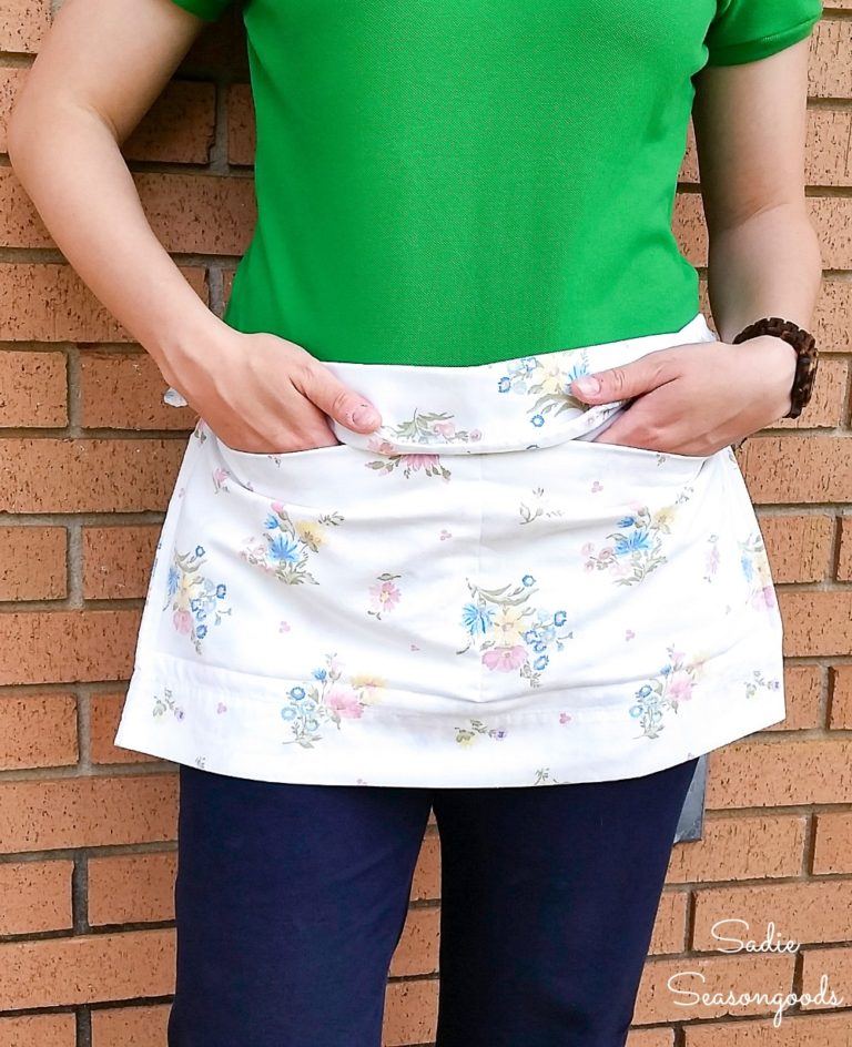 How to Make a Half Apron from a Vintage Pillowcase