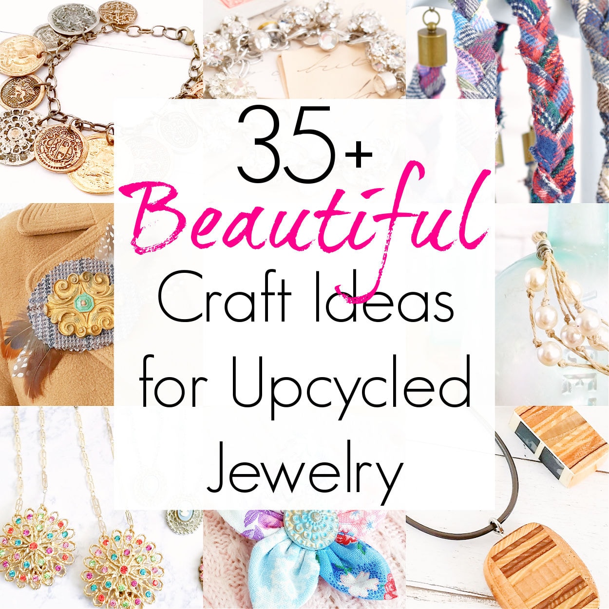 DIY Accessories to Upgrade Your Style Easy Handmade Fashion Ideas 12 Upcycled jewelry made from old accessories.