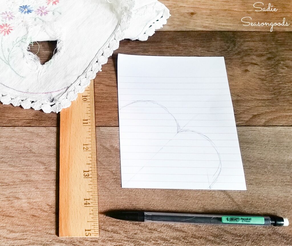 DIY Corner Bookmarks from Embroidered Linens