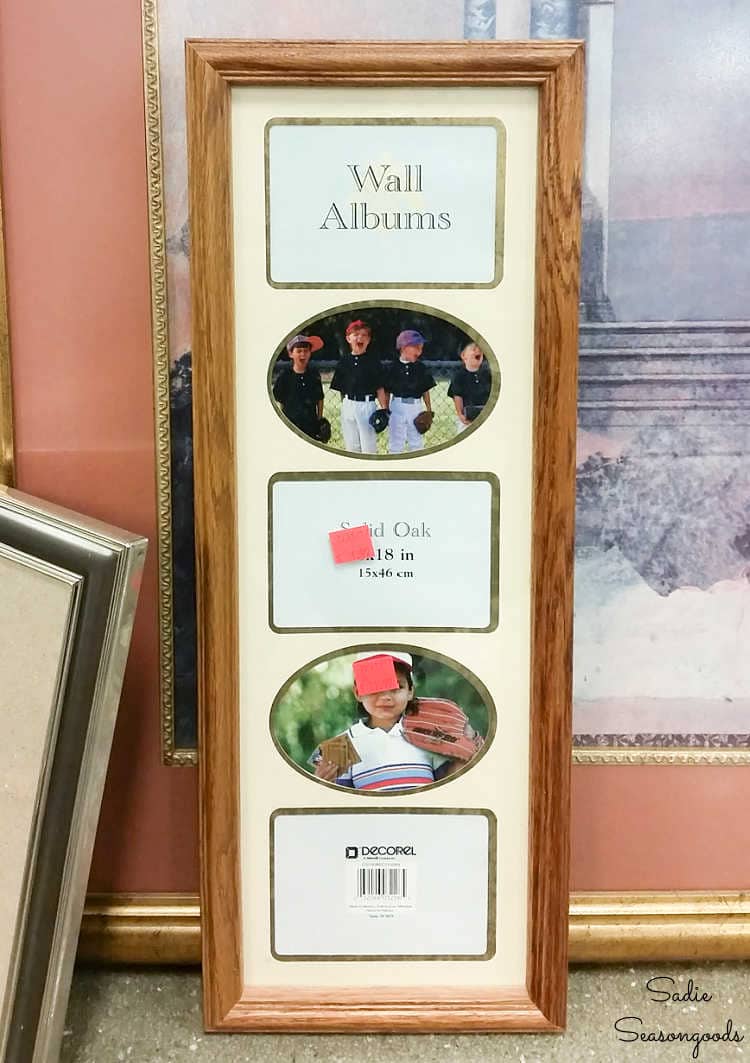 multi-photo frame at a thrift store