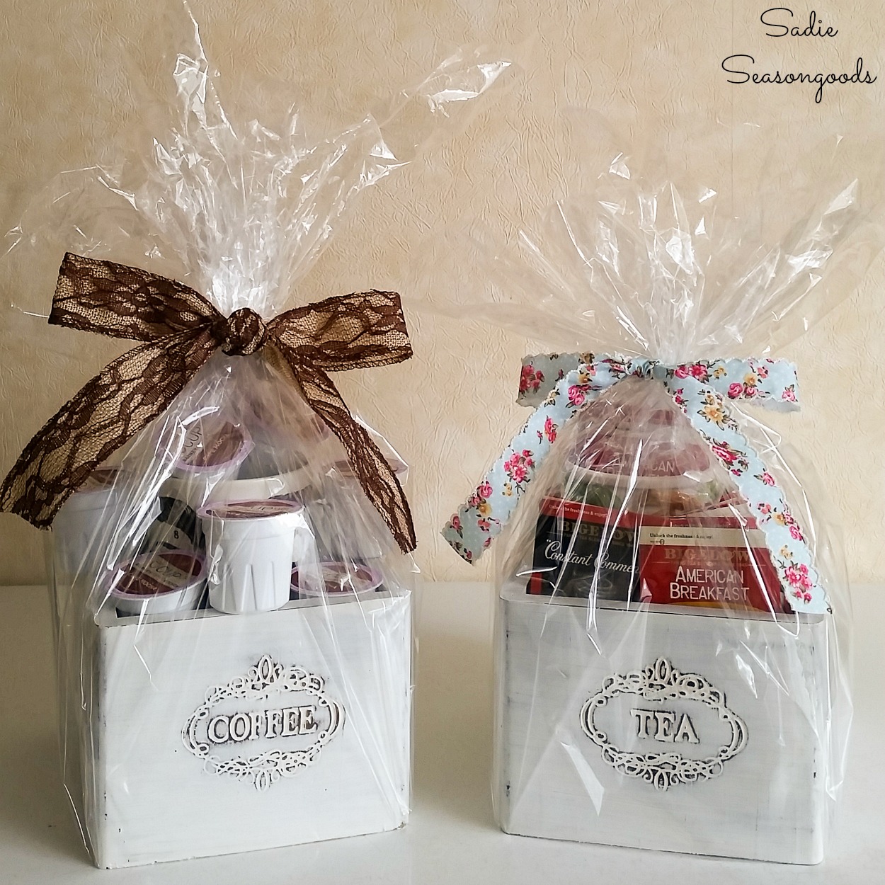 Tea and Coffee Canisters as Wooden Gift Boxes