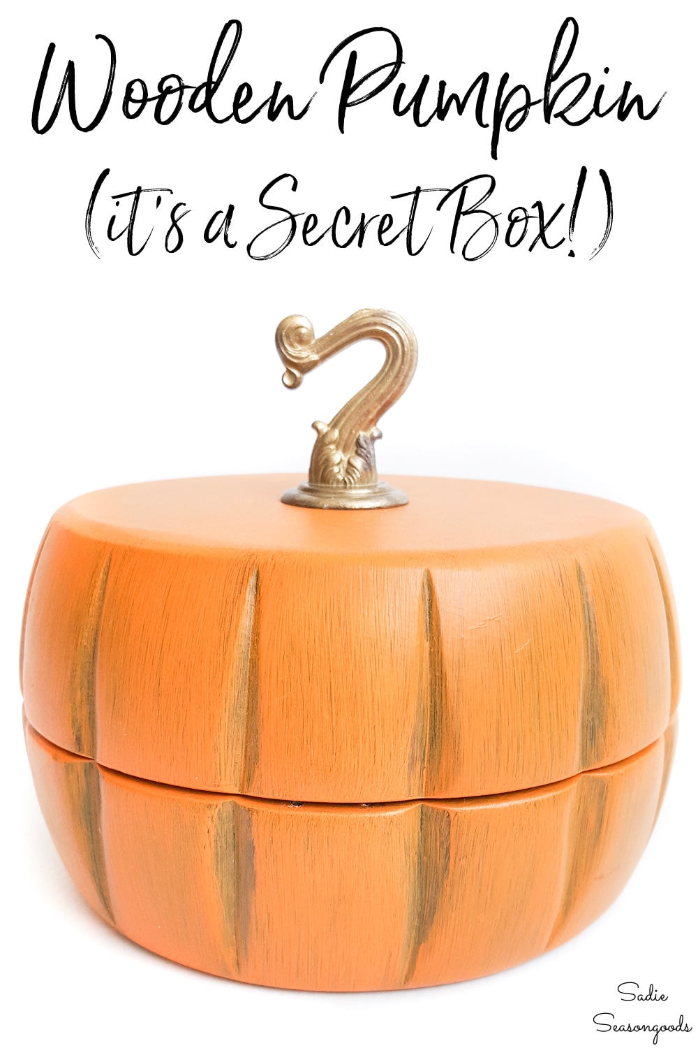 pumpkin box from vintage salad bowls