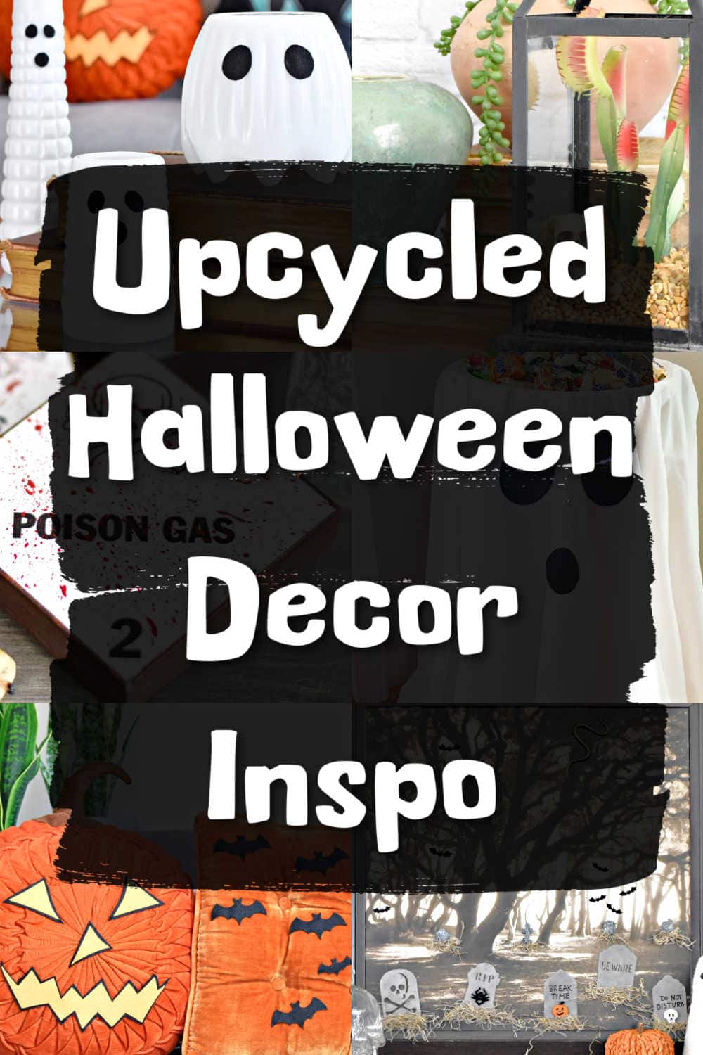 inspiration for upcycled halloween decorations