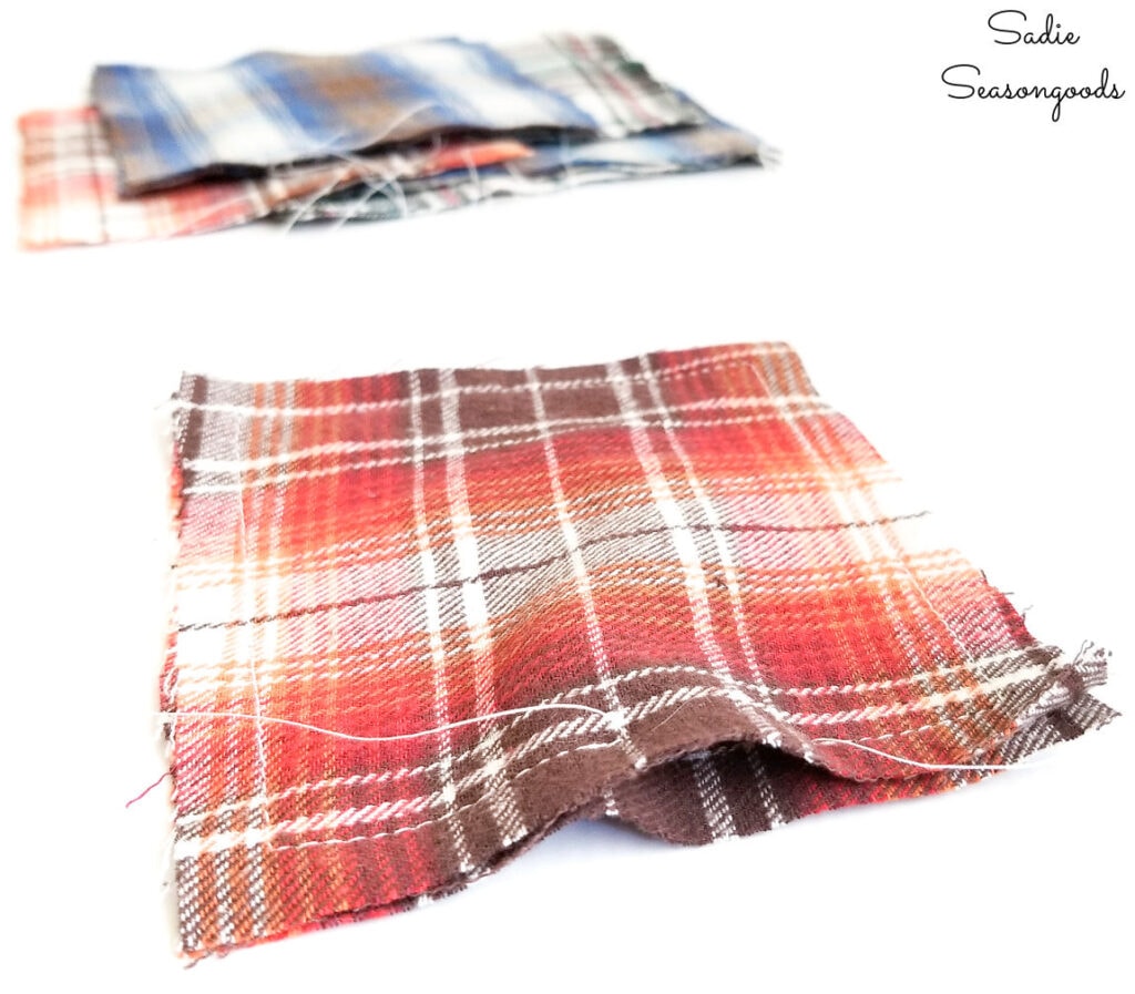 DIY Hand Warmers from Flannel Shirts