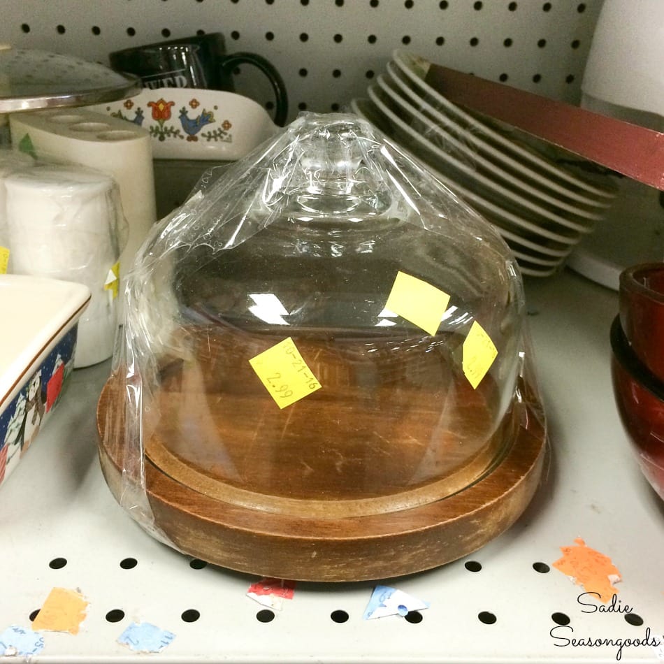 Cheese dome at a thrift store