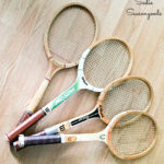 Wooden tennis racket for craft projects