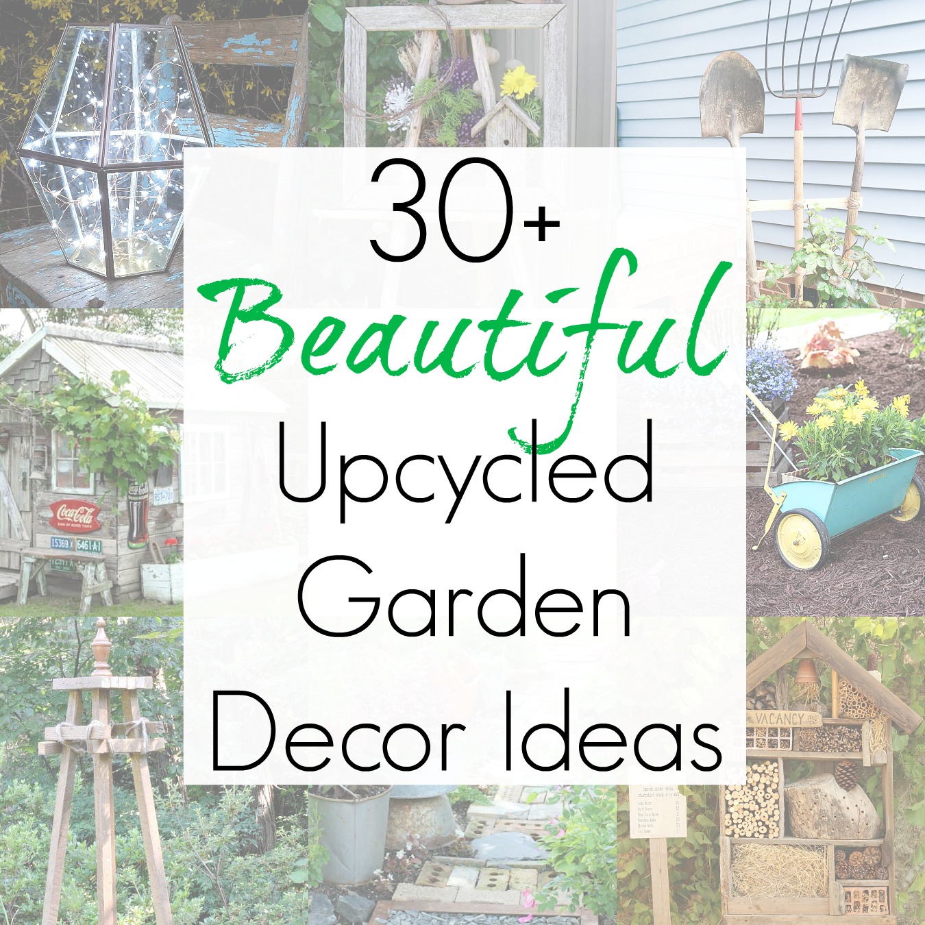 Quirky garden ideas and upcycling projects for garden decor and yard art