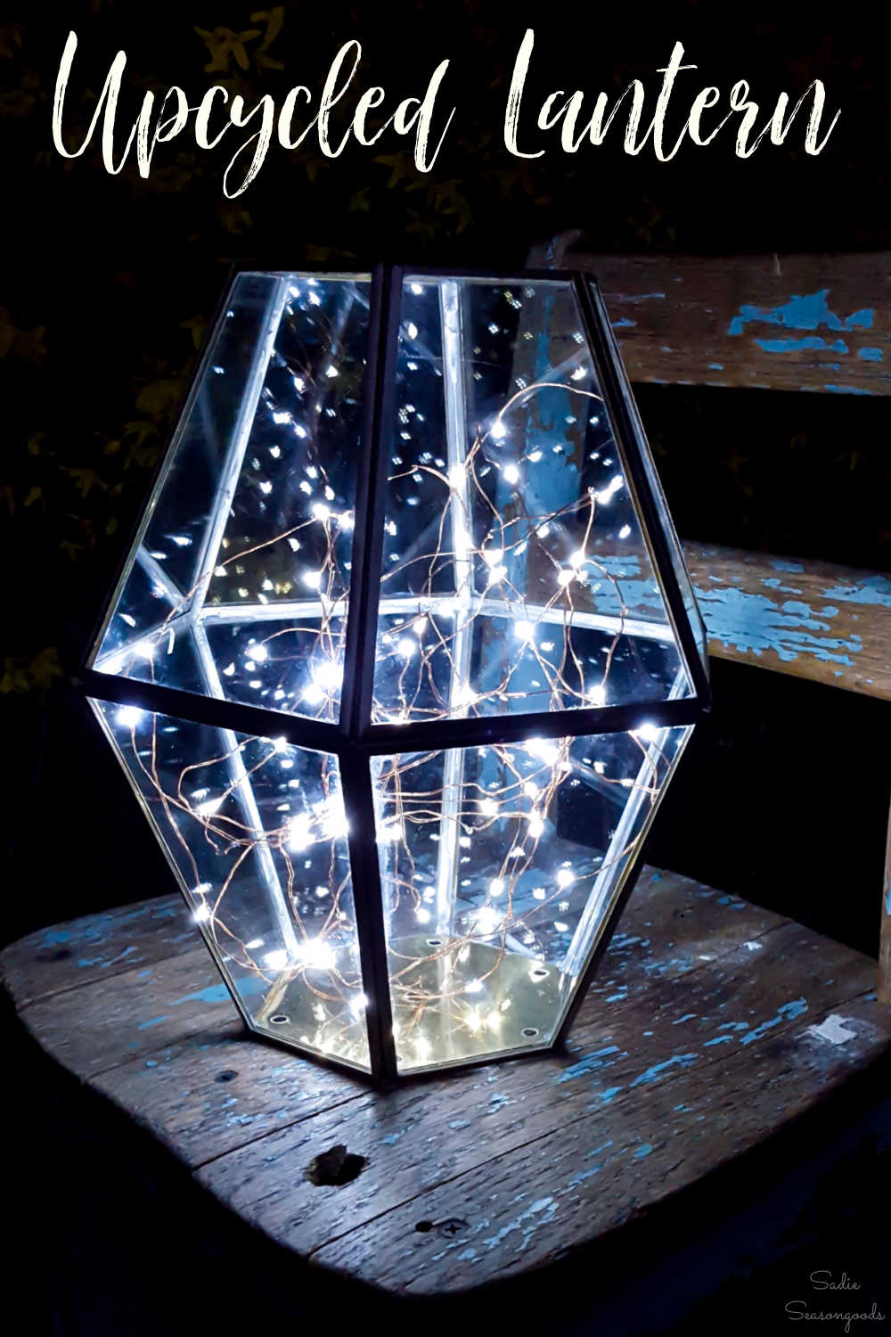 how to make a firefly lantern from an old pendant light