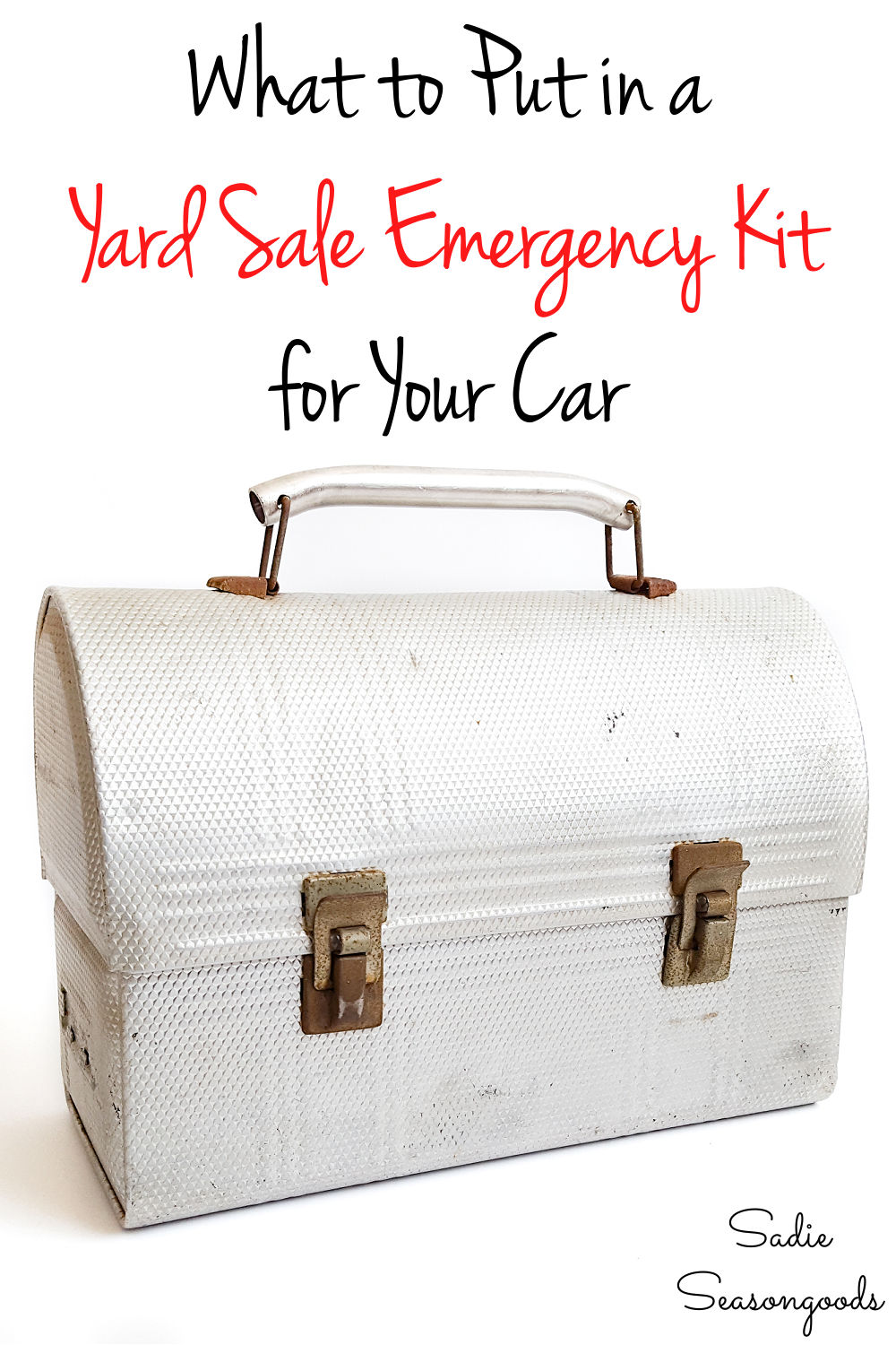 car emergency kit list for garage saling