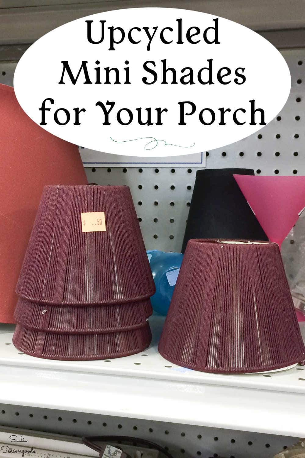 upcycle idea for mini lampshades