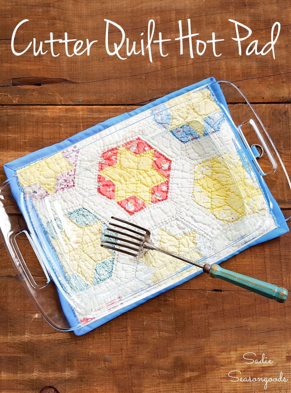 upcycling idea for a vintage quilt