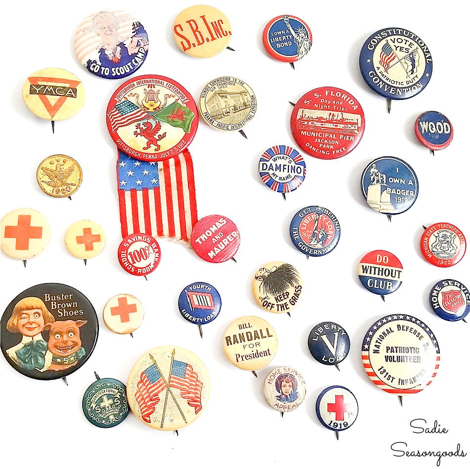 vintage campaign buttons