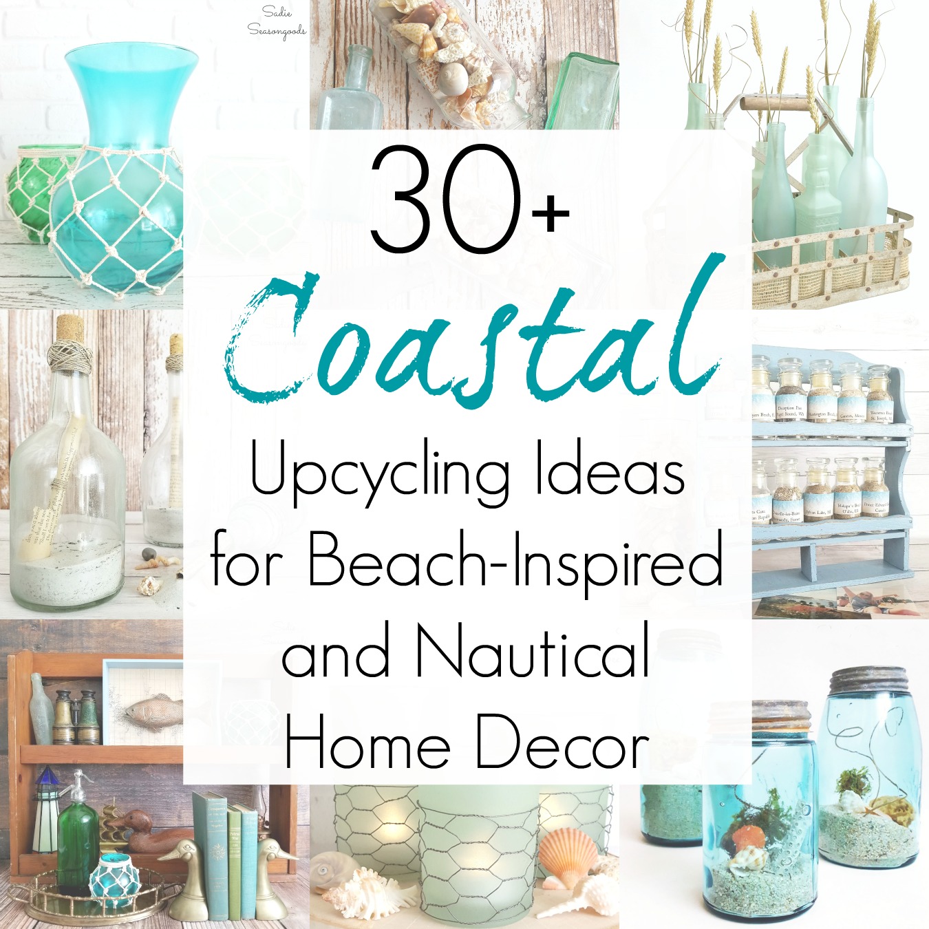 Upcycling Ideas for Beach home decor, coastal interiors, and nautical decor ideas