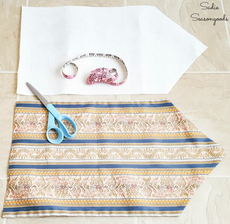 Making an Envelope Clutch or Small Handbag from a Table Runner
