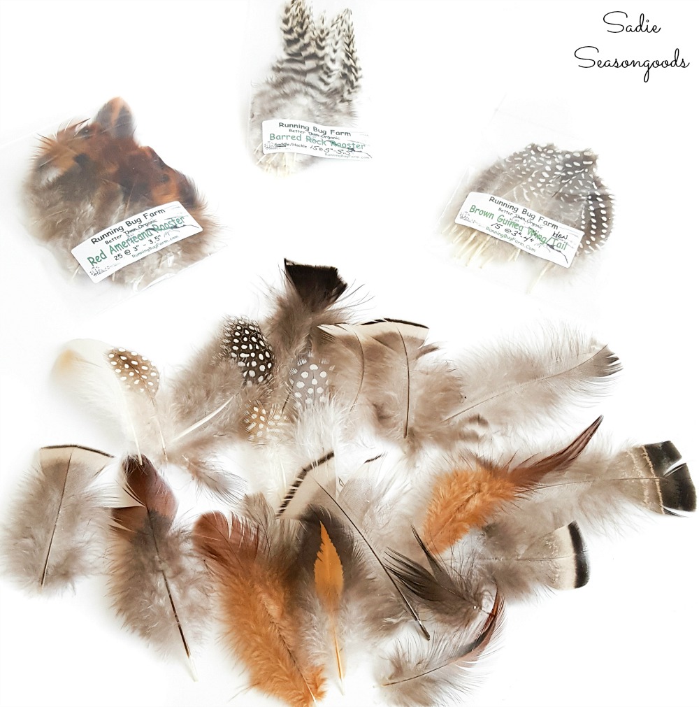 Cruelty free feathers from Running Bug Farm