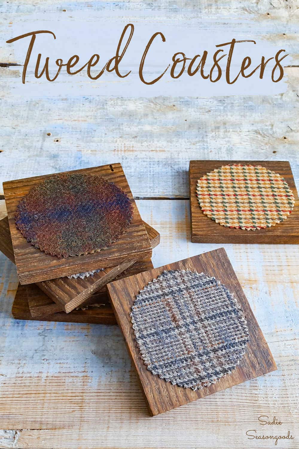 tweed coasters