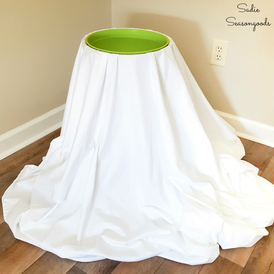 Ghost decoration and Halloween candy bowl stand