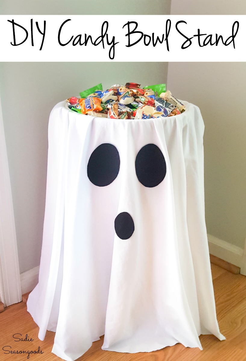 Alternative Trick or Treat Idea with a Candy Bowl Holder